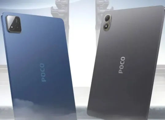 POCO Pad X1 (kiri) dan POCO Pad M1 (kanan) akan segera diluncurkan pada 26 November 2025. (Sumber: Instagram/@poco_id)