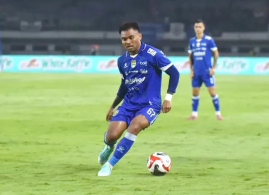 Potret penyerang Persib Bandung, Saddil Ramdani yang ingin tetap menang saat berhadapan Lion City Sailors. (Sumber: Persib)