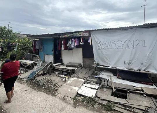 Suasana Kampung Bilik di RW 07 Kelurahan Kamal, Kalideres, Jakarta Barat, Rabu, 26 November 2025. (Sumber: POSKOTA | Foto: Pandi Ramedhan)