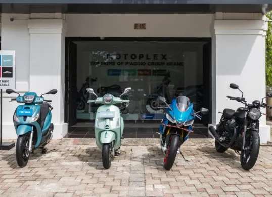 PT Piaggio Indonesia meresmikan dealer Motoplex di Pekanbaru. Merek tersebut menaungi empat brand motor. (Sumber: Dok. Piaggio)