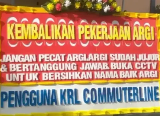 Pengguna KRL bela Argi (Sumber: Instagram/@jabodetabek24info)
