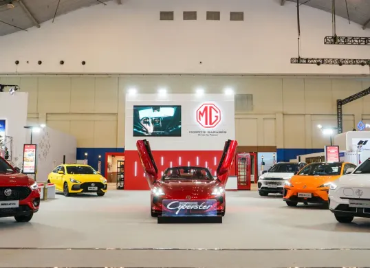 MG tampil di GJAW 2025 dengan enam unit display dan empat test drive serta rangkaian promo eksklusif. (Sumber: MG)