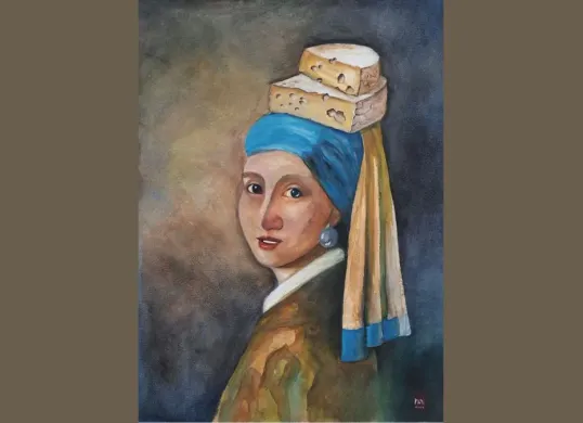 Hasil pelukis cat air, Niken Vijayanti (Nieke) berupa karya emosional tentang perjalanan jiwa dan relasi personal di pameran di Balai Budaya Jakarta. (Sumber: Dok. Istimewa)