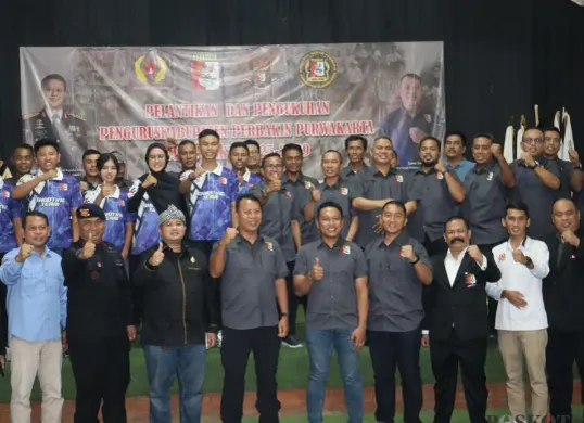 Pengurus Perbakin Purwakarta masa bakti 2025-2029 resmi dilantik pada Sabtu 29 November 2025. (Sumber: POSKOTA | Foto: Dadan Sukmana)