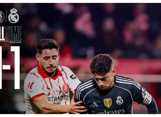 Hasil Girona vs Real Madrid yang berakhir imbang 1-1 (Sumber: Instagram/@realmadrid)