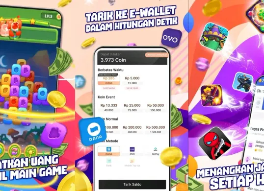 Game penghasil uang Tap Coin kasih saldo DANA gratis. (Sumber: Play Store)