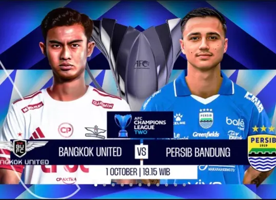 Link live streaming Bangkok United vs Persib Bandung di AFC Champions League Two 2025/2026 (Sumber: Vision+)