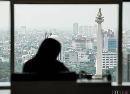 Ilustrasi polusi udara di Jakarta. (Sumber: Poskota/Bilal Nugraha Ginanjar)