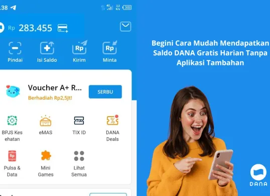 Cara Mendapatkan Saldo DANA Gratis Setiap Hari: 5 Trik Simpel yang Terbukti Berhasil (Sumber: Poskota/Yusuf Sidiq)