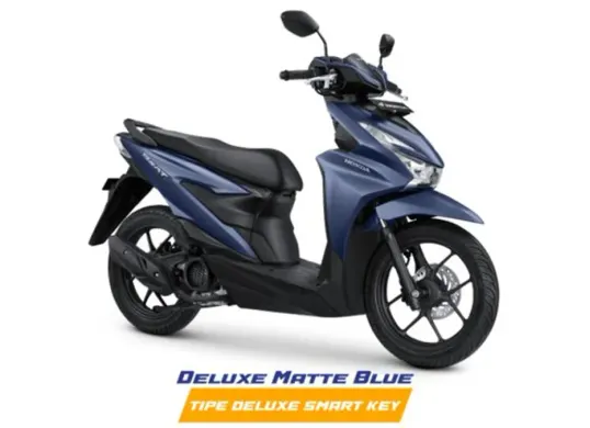 New Honda BeAT Deluxe Smart Key 2025 dengan warna baru Deluxe Matte Brown, tampil elegan sekaligus sporty. (Sumber: Dok/Honda)