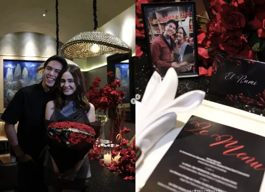 Ungkapan Cinta El Rumi untuk Syifa Hadju di Anniversary: Dinner Romantis dengan Dekorasi Mawar Merah (Sumber: Instagram/@elrumi)