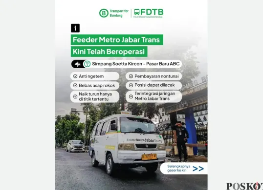 Feeder Metro Jabar Trans Mulai Beroperasi, Gratis Selama Masa Uji Coba (Sumber: Instagram/transportforbandung)
