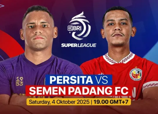 Link live streaming Persita vs Semen Padang. (Sumber: Vidio)