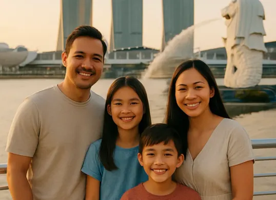Prompt Gemini AI edit foto di SIngapura (Sumber: AI)