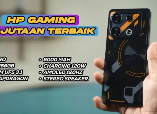 Contoh HP gaming 3 jutaan dengan layar 120 Hz yang mulus dan performa tangguh. (Sumber: Youtube/@EstechIN)