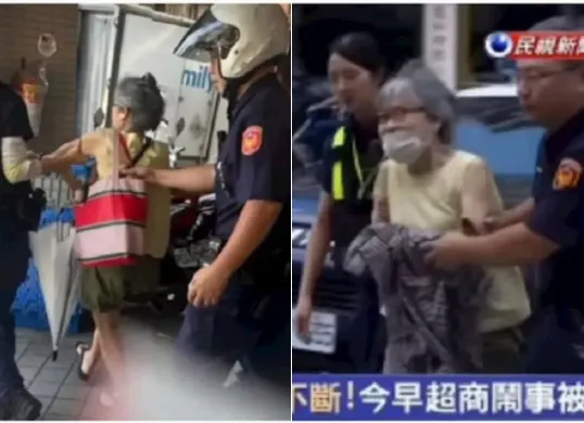 Seorang nenek berusia 73 tahun ditangkap di MRT, ternyata punya catatan 23 kasus kriminal. (Sumber: Instagram)