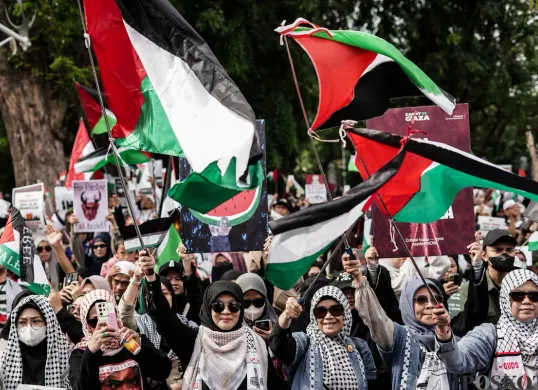 Aksi Memperingati Dua Tahun Genosida Gaza Palestina
