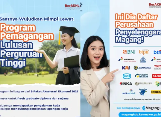 Ilustrasi Magang Hub Kemnaker 2025. (Sumber: Instagram/@kemnaker)