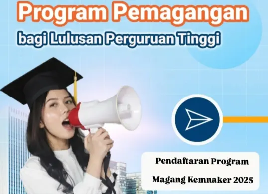 Pendaftaran program Magang Kemnaker 2025 resmi dibuka. (Sumber: Instagram/@kemnaker)