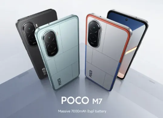 POCO M7 dengan baterai raksasa 7.000 mAh dan layar 6.9 inci berrefresh rate 144Hz. Simak spesifikasi lengkap, harga, dan keunggulan HP murah ini. (Sumber: mi.com)