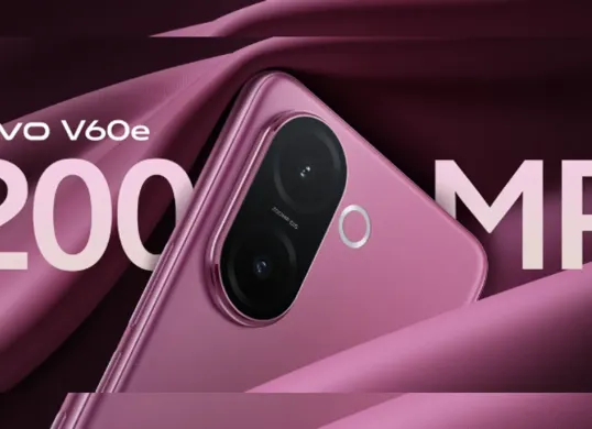 Menggebrak segmen mid-range, Vivo V60e menghadirkan kombinasi langka: kamera 200 MP, layar AMOLED 120Hz, dan bodi tahan air IP68. (Sumber: vivo.com)