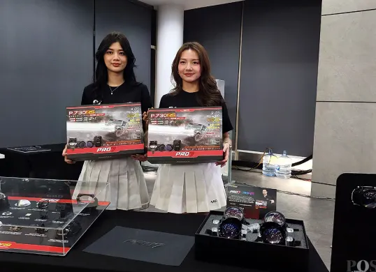 PRO7 bersama RANS resmi meluncurkan produk kolaborasi terbaru mereka, P730RS. (Sumber: POSKOTA | Foto: Erwan Hartawan)