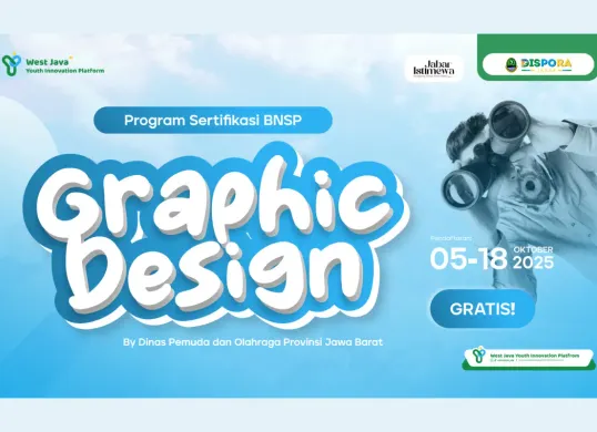 Program Sertifikasi BNSP Graphic Design Gratis by DISPORA Jabar Dibuka, Gini Cara Daftarnya (Sumber: youthinnovation.jabarprov.go.id/)