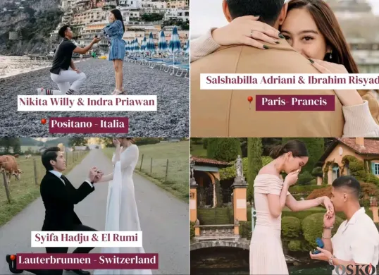 9 Artis Indonesia yang Lamaran di Luar Negeri (Sumber: Instagram/lambegosiip)