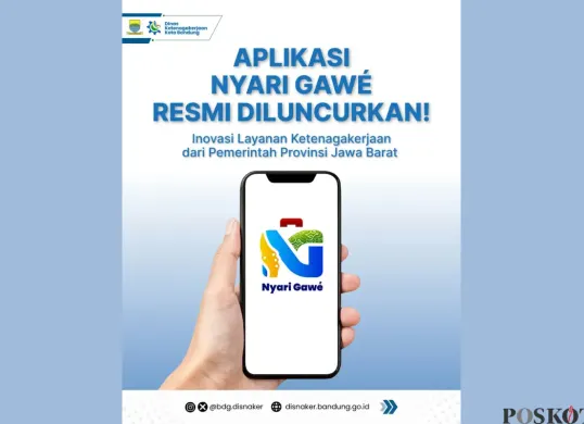Aplikasi NYARI GAWE Resmi Diluncurkan, Permudah Masyarakat untuk Cari Pekerjaan (Sumber: Instagram/bdg.disnaker)