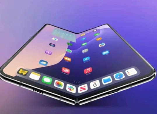Ilustrasi rumor iPhone Fold yang disebut menjadi pengubah pasar HP lipat. (Sumber: 9to5mac)