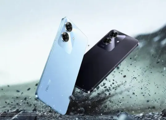 HP tahan banting harga Rp1 jutaan, Realme Note 60. (Sumber: realme)