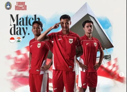 Link live streaming Timnas Indonesia vs India U-23 di friendly match 2025 (Sumber: Instagram @timnasindonesia)
