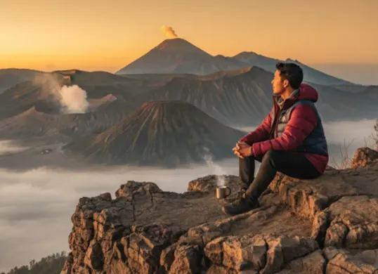 Panduan lengkap cara gunakan Gemini AI untuk buat foto di Bromo. (Sumber: Google Gemini)