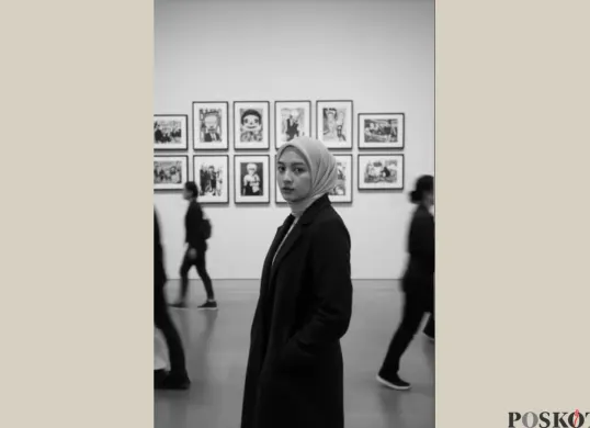 Cara Edit Foto di Art Gallery Pakai Gemini AI (Sumber: TikTok/dewiisuper)