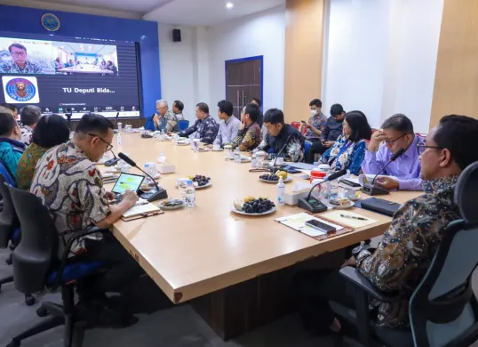 Suasana pemaparan hasil Studi Kualitatif Budaya dan Kriminologis di 14 lokasi rawan narkoba yang digelar di Gedung BNN, Jakarta. Kegiatan ini merupakan bagian dari kerja sama penelitian antara BNN dan UI. (Sumber: Biro Humas dan Protokol BNN)