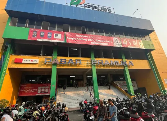 Pasar Pramuka, Jakarta Timur. (Sumber: POSKOTA | Foto: M Tegar Jihad)