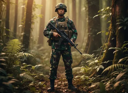 Begini cara buat foto seragam TNI-Polri pakai promt Gemini AI (Sumber: Gemini AI)