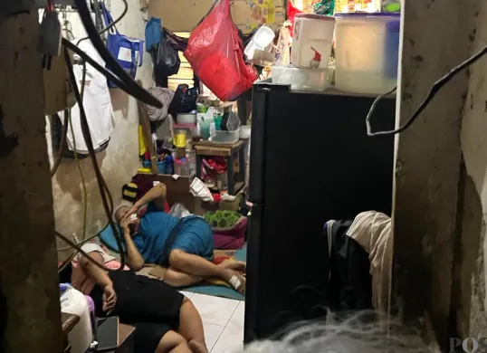 Situasi salah satu tempat tinggal warga RW 12 Tanah Tinggi, Jakarta Pusat, Minggu, 12 Oktober 2025. (Sumber: POSKOTA | Foto: M Tegar Jihad)