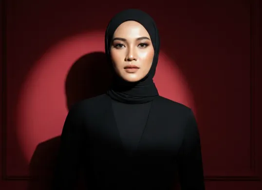 Hasil edit foto edgy dan elegan pakai prompt Gemini AI. (Sumber: Gemini AI)