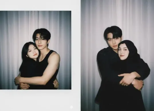 Tren edit foto AI berpelukan dengan Idol K-Pop. (Sumber: TikTok)