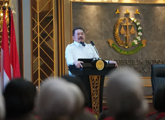 Jaksa Agung Republik Indonesia, Sanitiar Burhanuddin kembali melakukan rotasi besar di jajaran Korps Adhyaksa. (Sumber: Dok Kejagung)