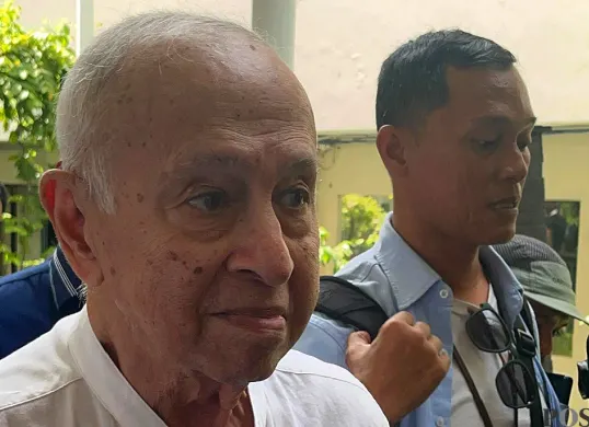 Nono Anwar Makarim, orang tua mantan Mendikbudristek, Nadiem Makarim. (Sumber: POSKOTA | Foto: Ali Mansur)