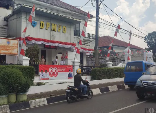 Kantor DPMPD Pandeglang di Jl. Raya Widagdo Kecamatan Pandeglang. (Sumber: Poskota/Samsul Fatoni)