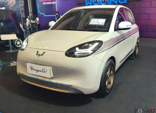 Wuling BinguoEV berhasil memimpin penjualan mobil listrik di Indonesia sepanjang September 2025. (Sumber: Poskota/Erwan Hartawan)