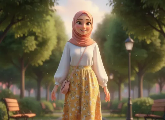 Hasil edit foto 3D ala film animasi Pixar pakai Prompt Gemini AI. (Sumber: Gemini AI)