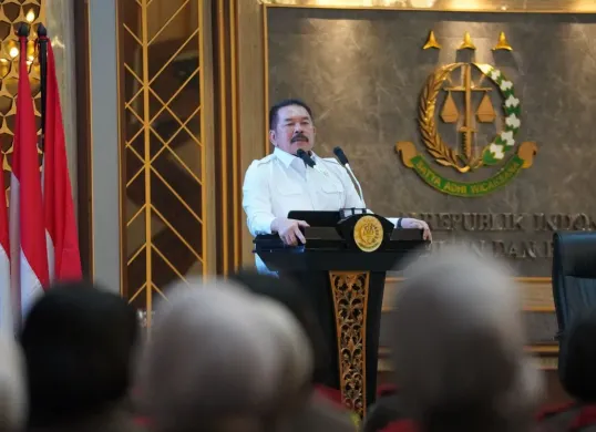Jaksa Agung, ST Burhanuddin berkomitmen menjaga kebersihan penyelenggaraan haji oleh Kementerian Haji dan Umrah (Kemenhaj). (Sumber: Dok. Kejagung)