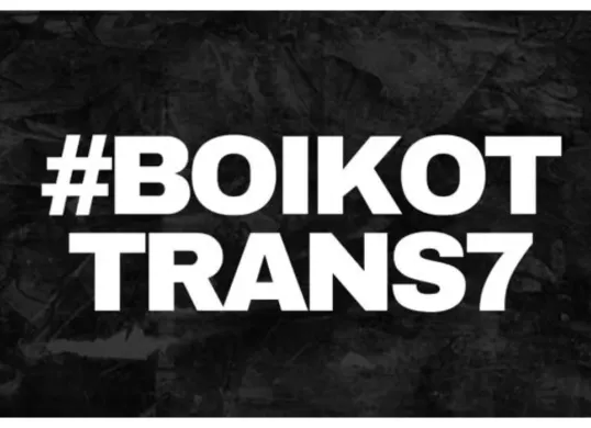 Tagar Boikot Trans7 mendada trending di platform X (Twitter) dan TikTok, pada Selasa, 14 Oktober 2025. (Sumber: X/@Muhtadiy_)