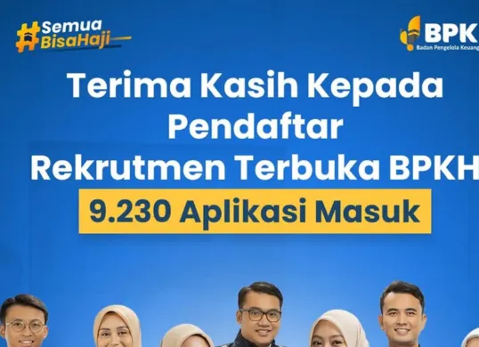 Ilustrasi lowongan kerja (loker) yang dibuka oleh BPKH di tahun 2025 tembus 9.230 pelamar. (Sumber: Instagram/@bpkhri)