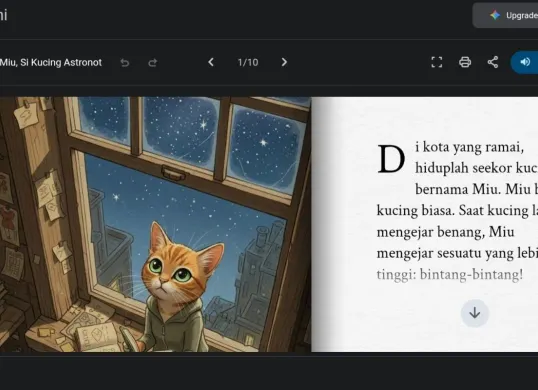 Fitur terbaru Gemini AI Storybook. (Sumber: tangkapan layar)