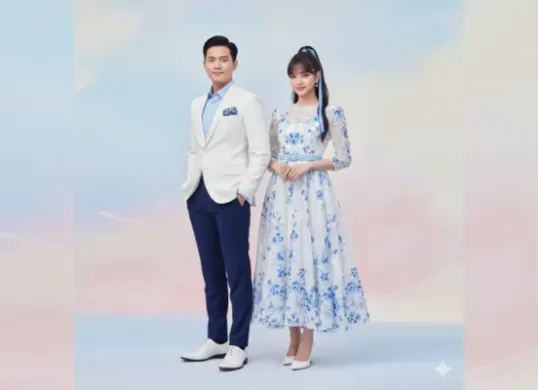 Contoh prompt untuk hasil fotomu bersama pasangan atau idola yang tampak nyata dan estetik. (Sumber: Gemini AI)